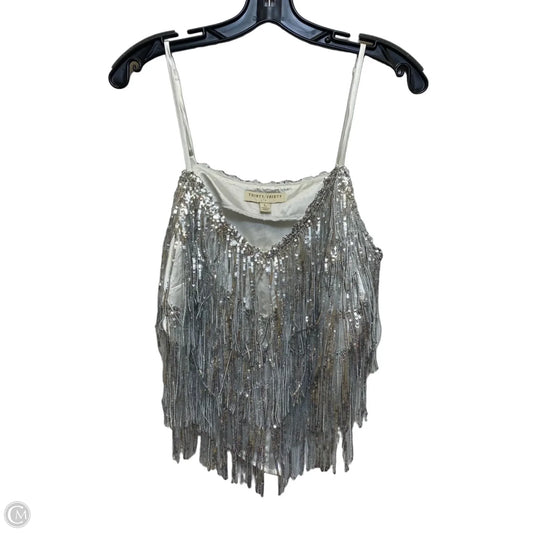Top Sleeveless By Clothes Mentor In Silver, Size: L