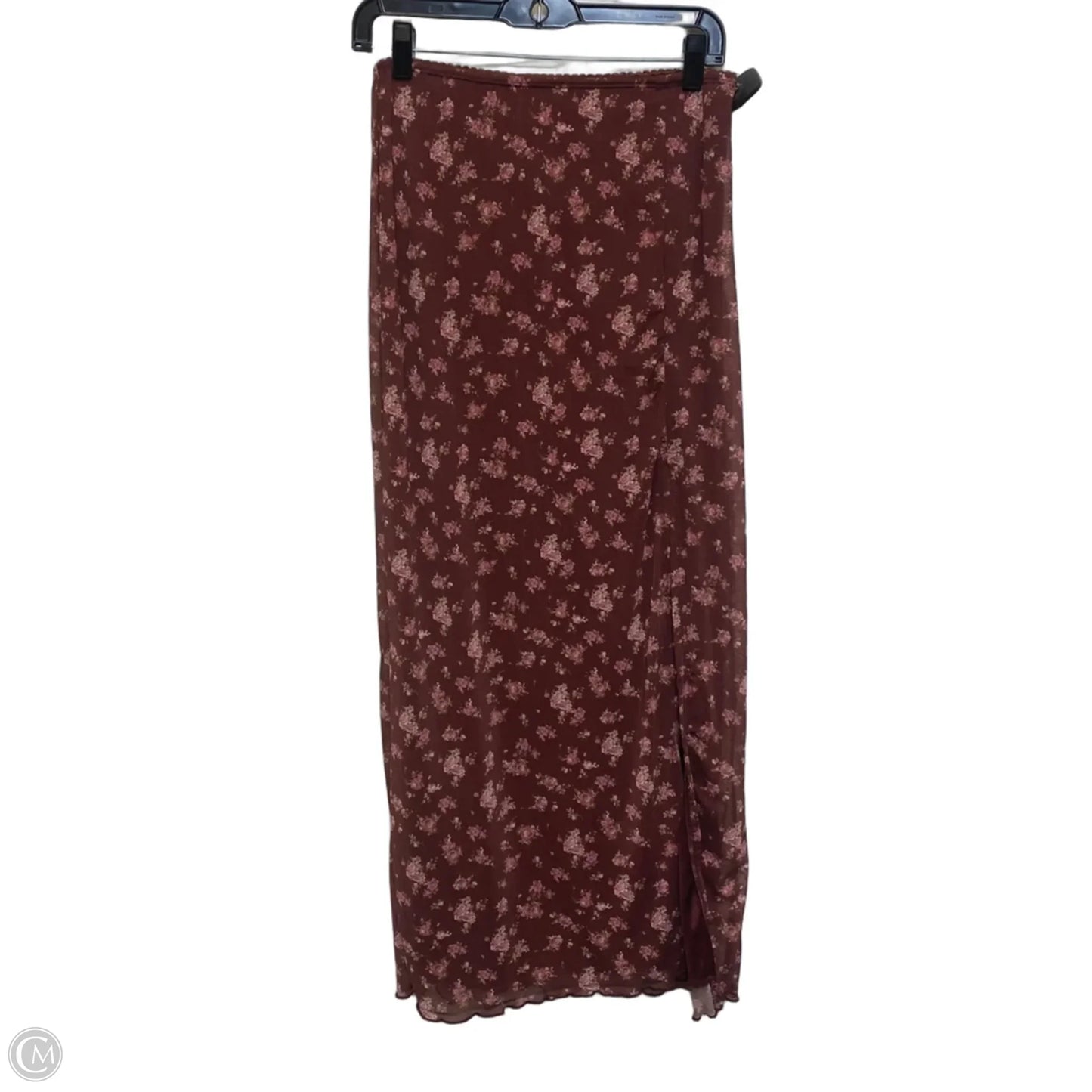 Skirt Maxi By Originality In Brown, Size: M