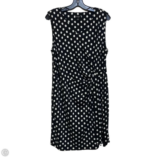 Dress Casual Short By Talbots In Black & White, Size: Xlp