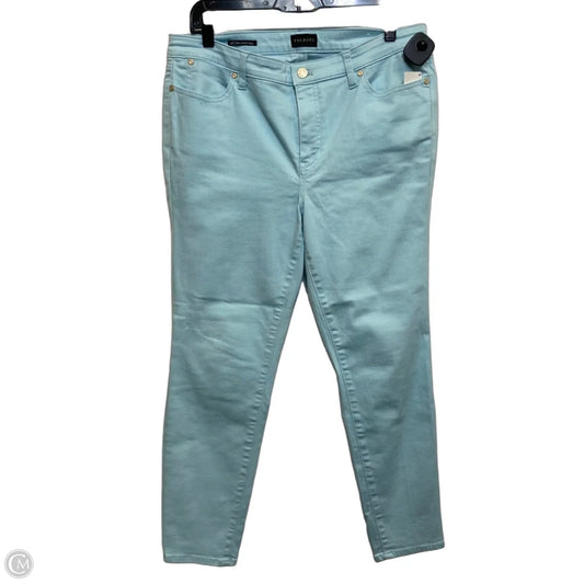 Jeans Skinny By Talbots In Green Denim, Size: 12p