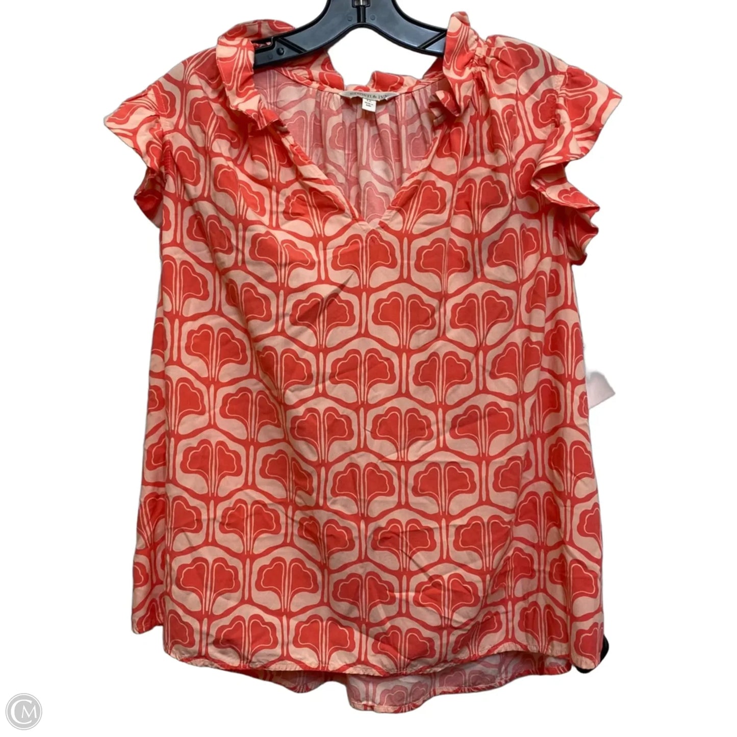 Top Sleeveless By Crown And Ivy In Peach, Size: 1x