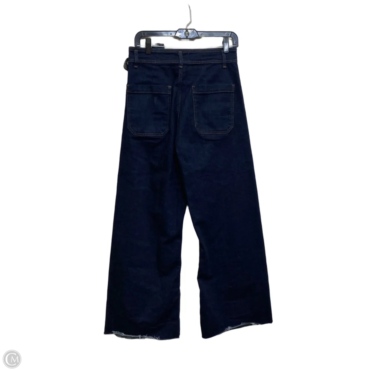 Jeans Wide Leg By Zara In Blue Denim, Size: 8