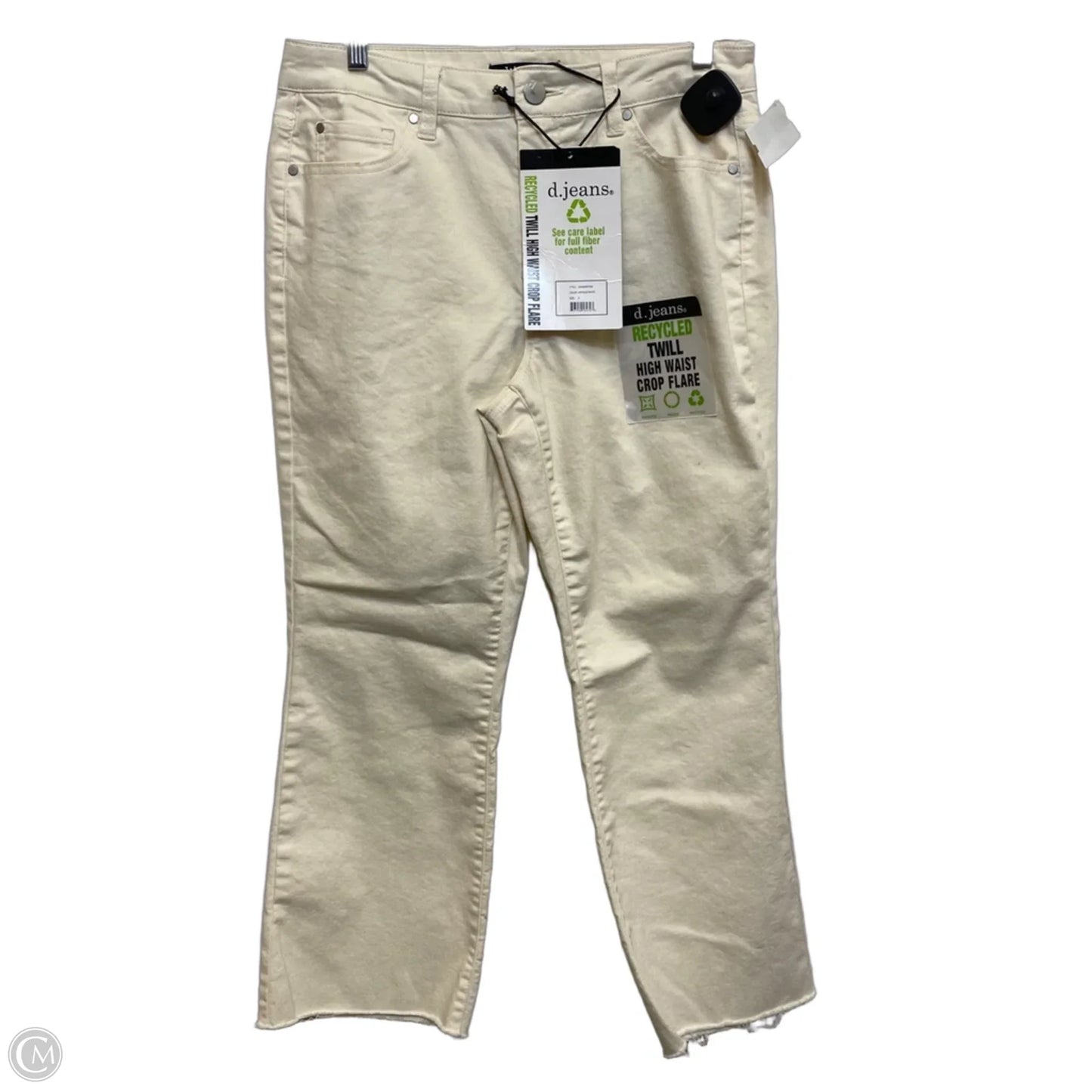 Jeans Boot Cut By D Jeans In Cream Denim, Size: 6