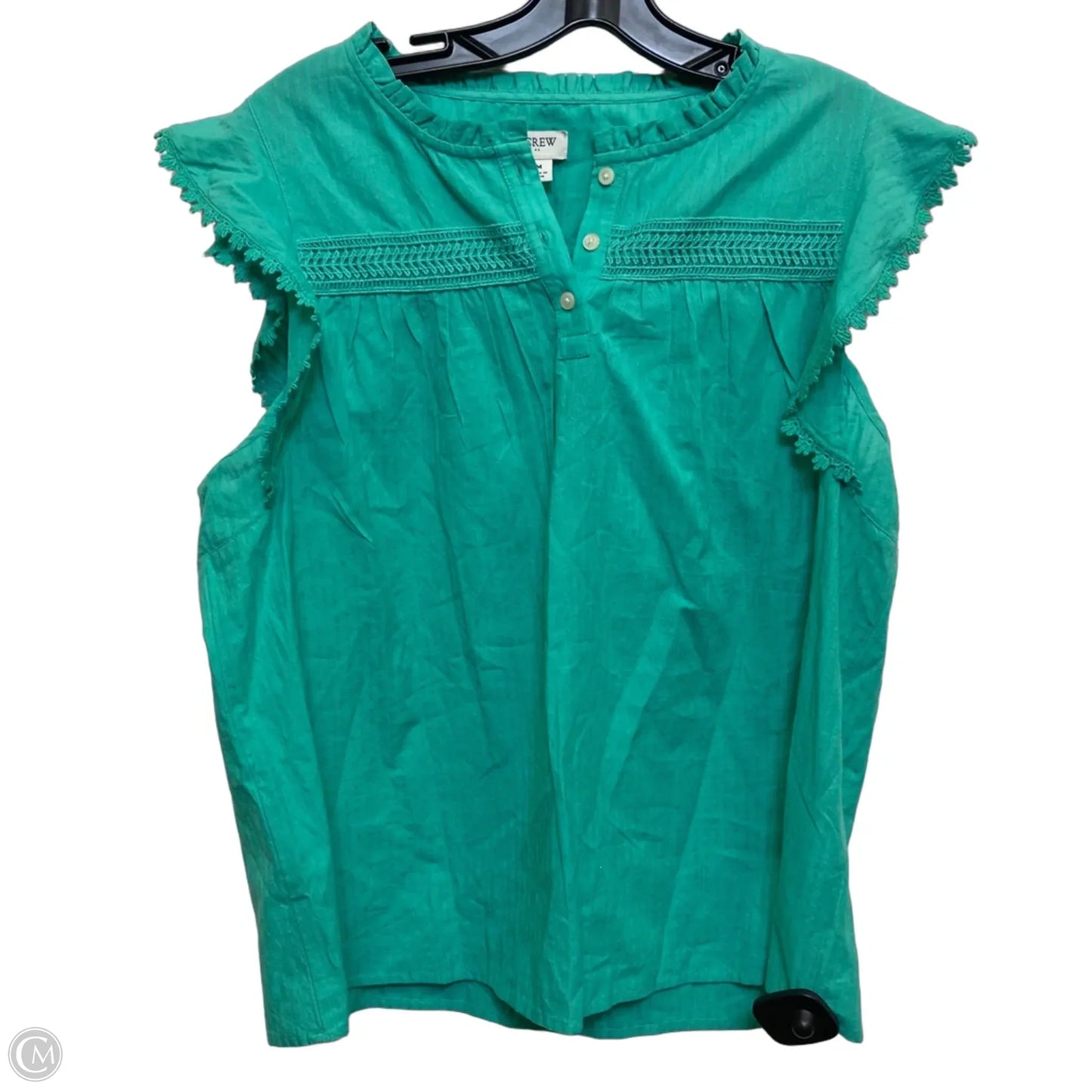 Top Sleeveless By J. Crew In Green, Size: M