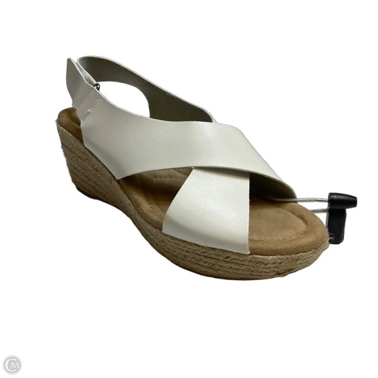 Sandals Heels Wedge By Cl By Chinese Laundry In White, Size: 10