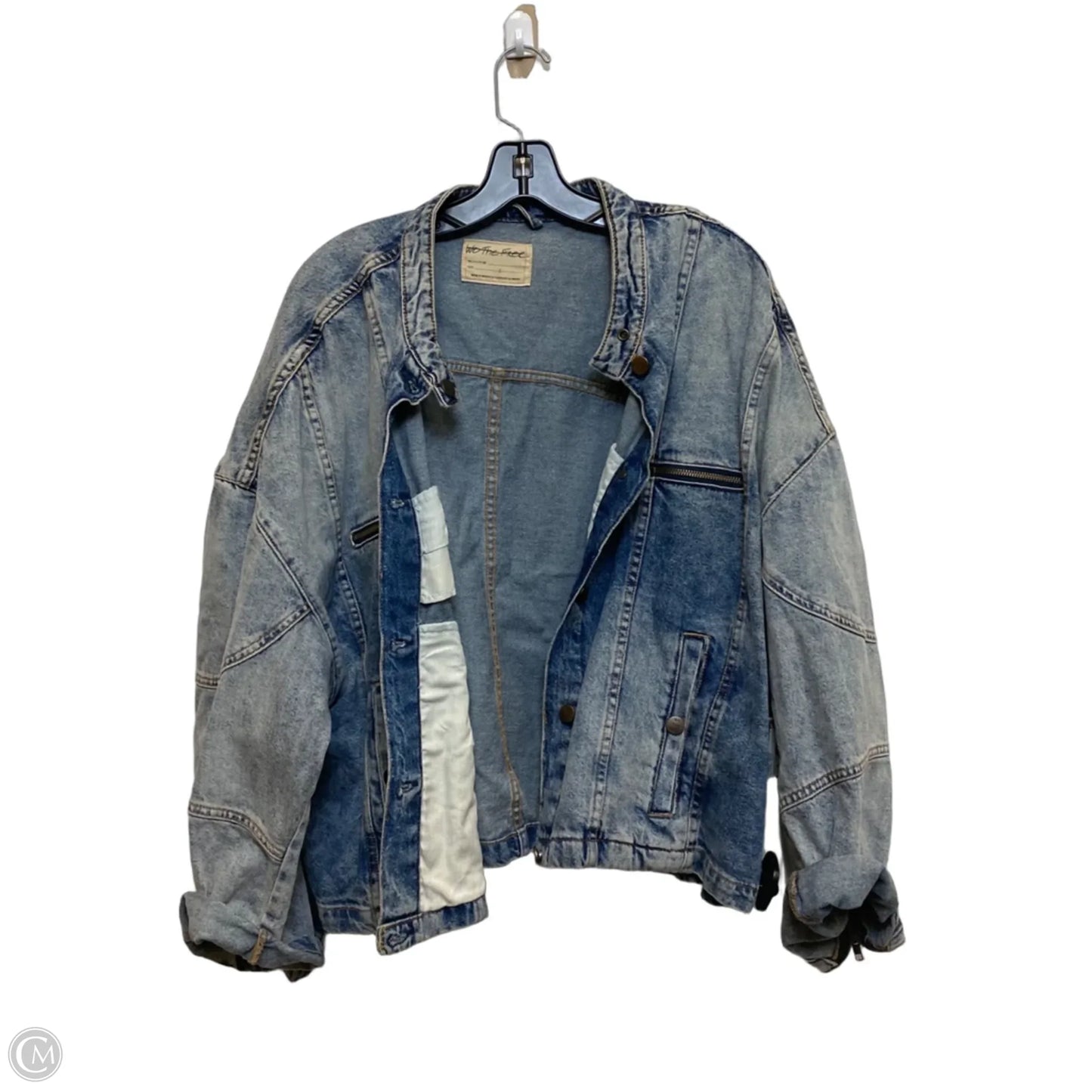 Jacket Denim By We The Free In Leopard Print, Size: L