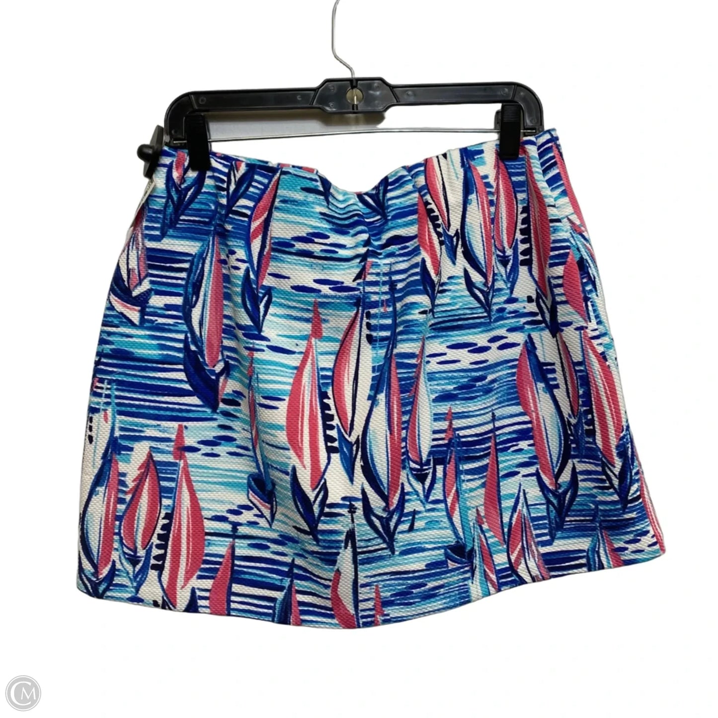 Athletic Skort By Pappagallo In Blue & Pink, Size: L
