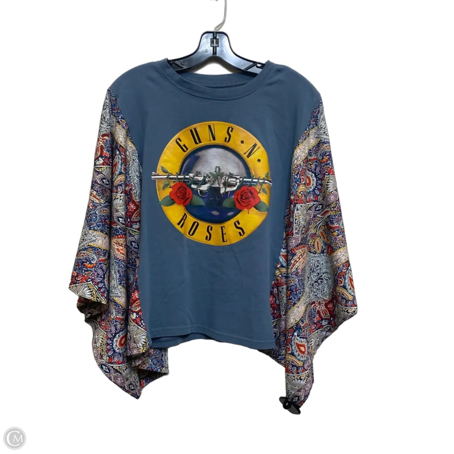 Top Short Sleeve By Cmc In Grey & Yellow, Size: Osfm