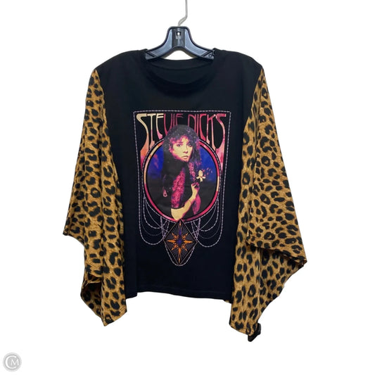 Top Short Sleeve By Cmc In Animal Print, Size: Osfm