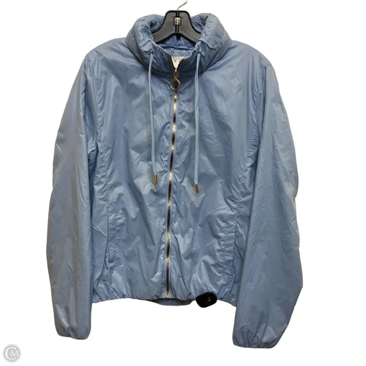 Jacket Windbreaker By Clothes Mentor In Blue, Size: M