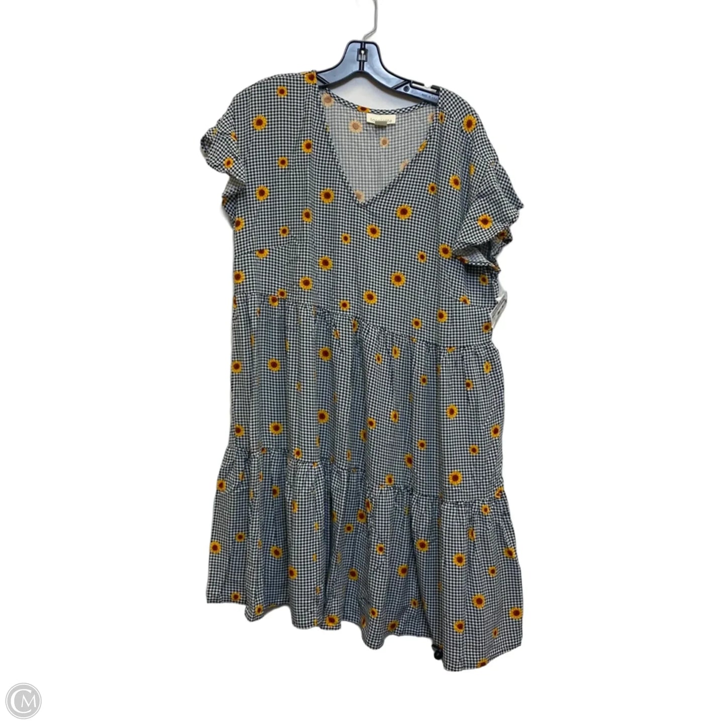 Dress Casual Short By Loralette In Black & White, Size: 2x