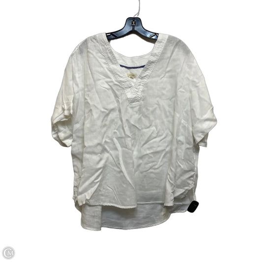 Top Short Sleeve By Pilcro In White, Size: 2x