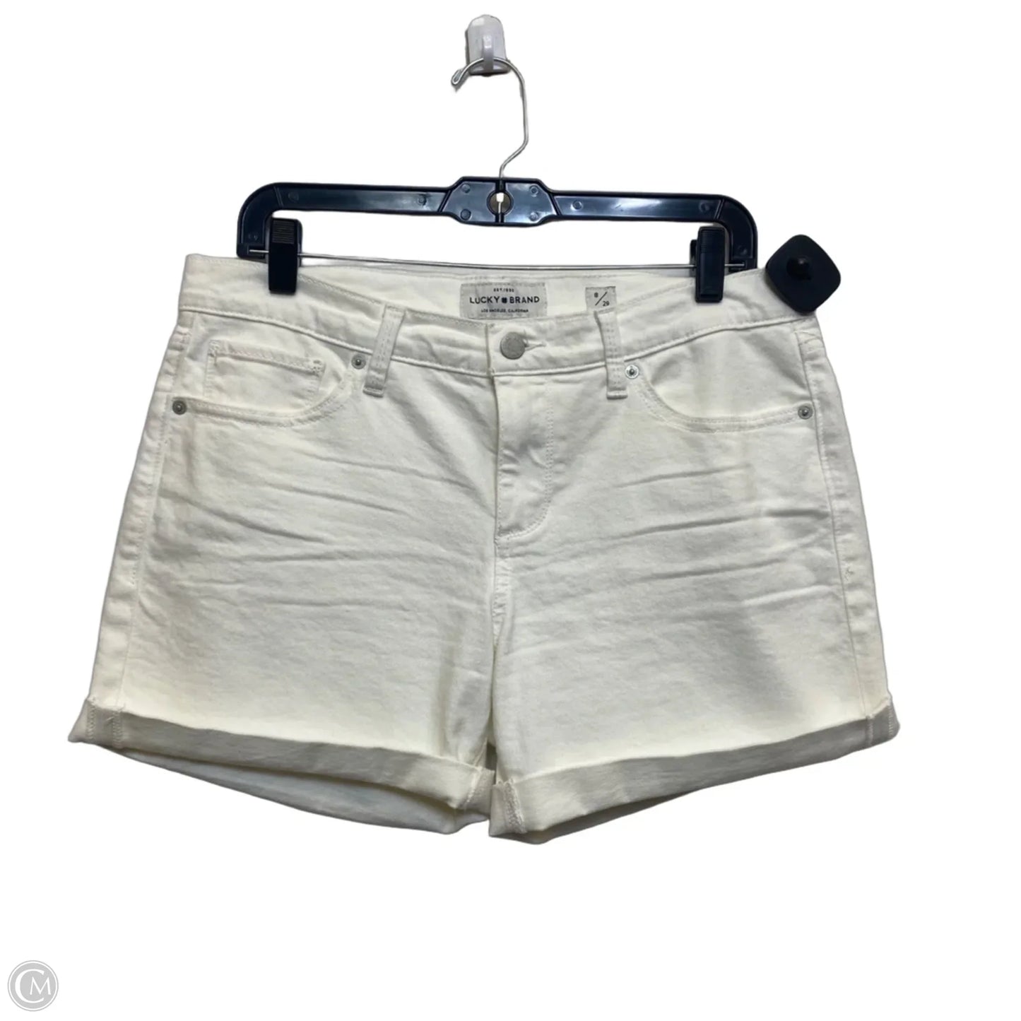 Shorts By Lucky Brand In White Denim, Size: 8