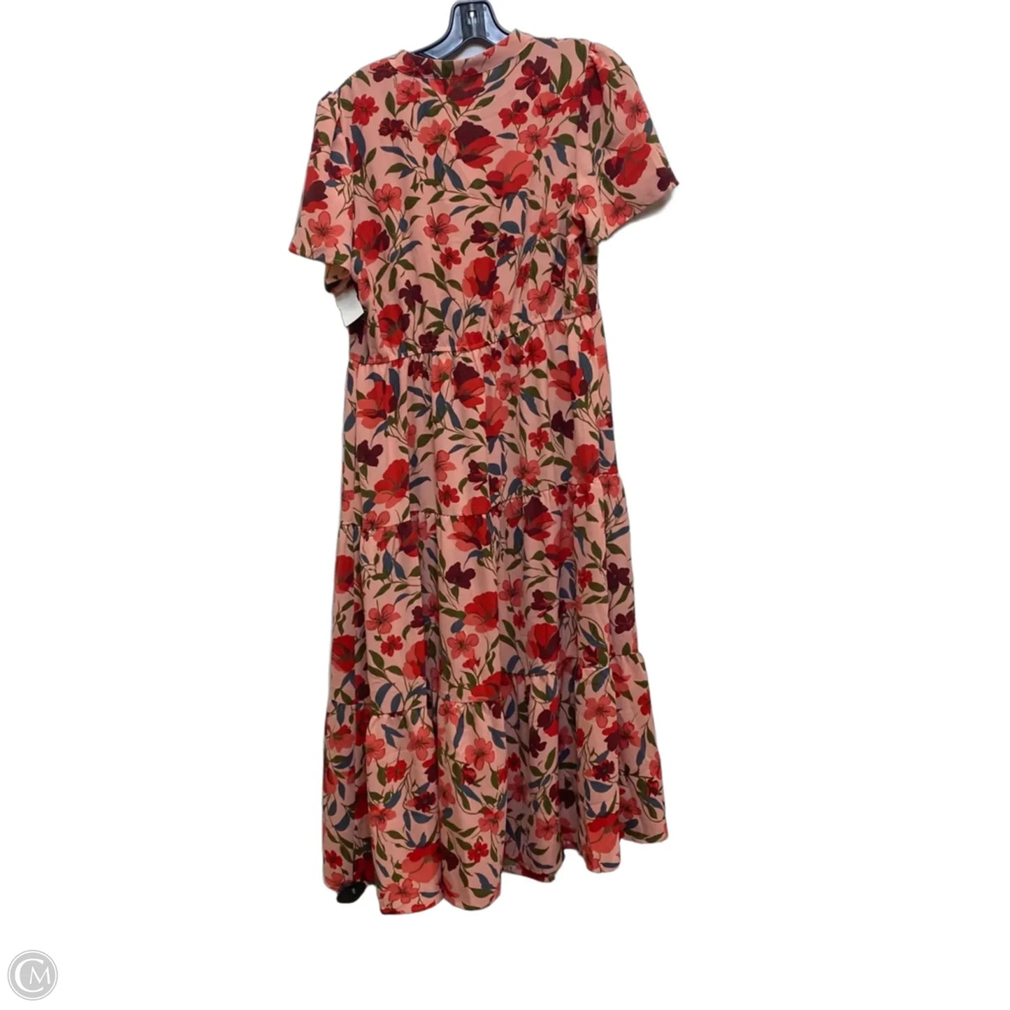Dress Casual Maxi By Kirundo In Pink & Red, Size: M