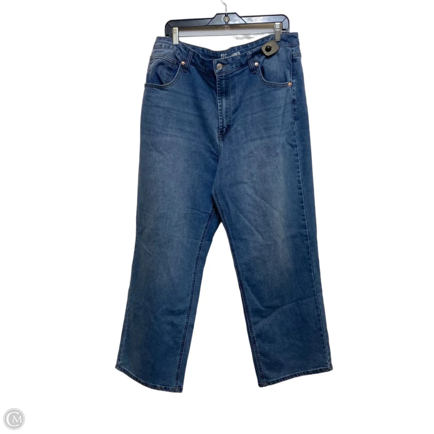 Jeans Wide Leg By No Boundaries In Blue Denim, Size: 20