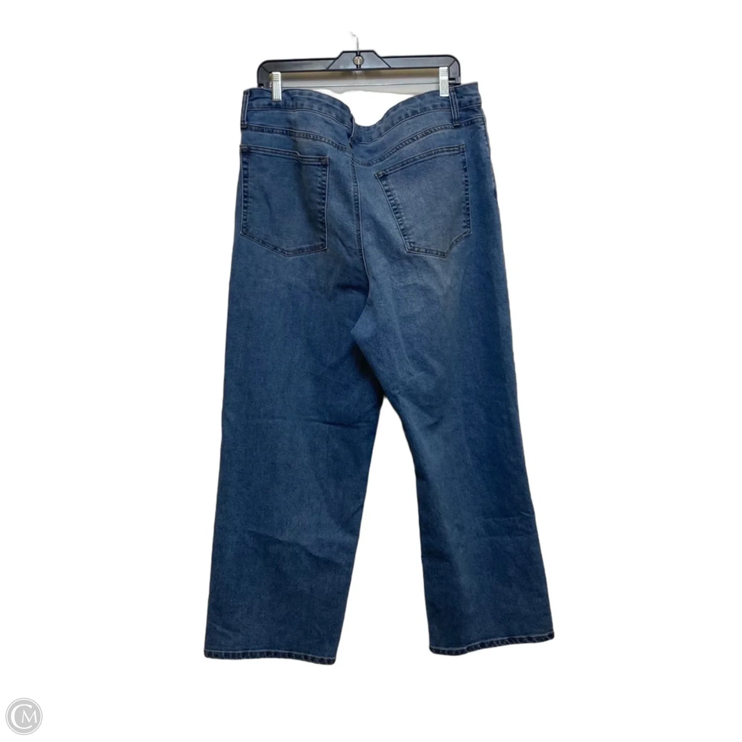 Jeans Wide Leg By No Boundaries In Blue Denim, Size: 20