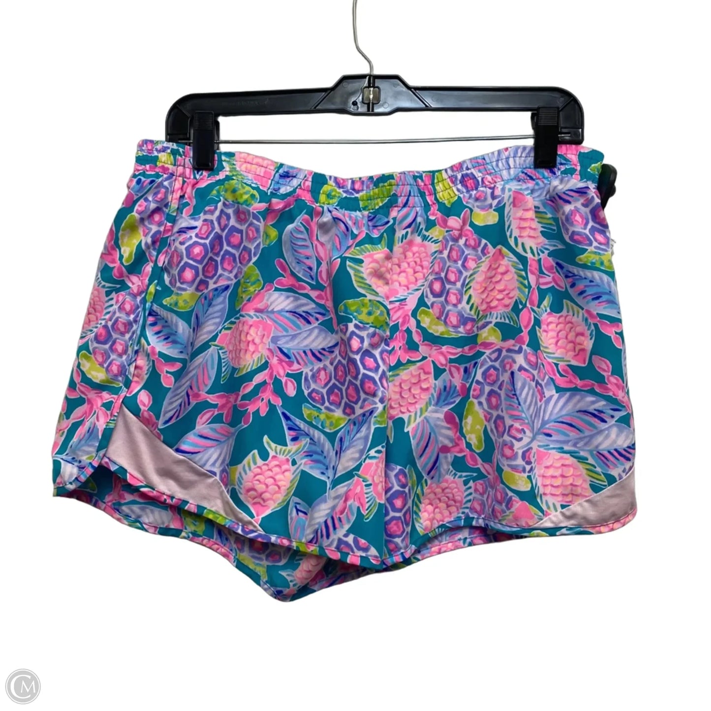 Shorts Designer By Lilly Pulitzer In Green & Pink, Size: Xl