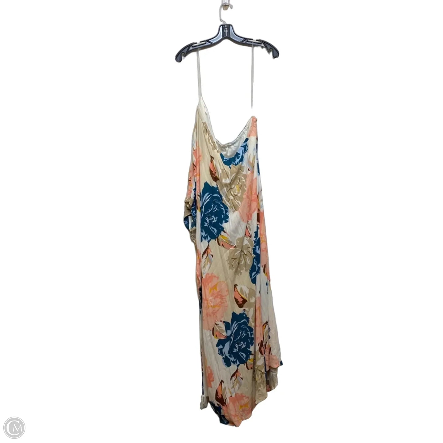 Dress Casual Maxi By Cato In Tan & White, Size: 3x