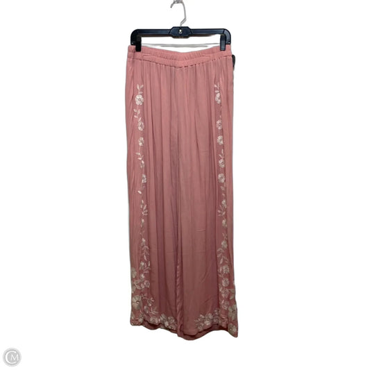 Pants Wide Leg By Forever 21 In Pink, Size: Xl