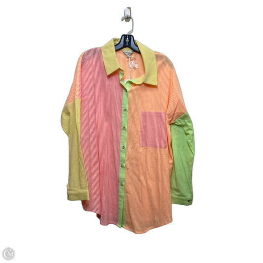 Top Long Sleeve By Davi & Dani In Multi-colored, Size: L