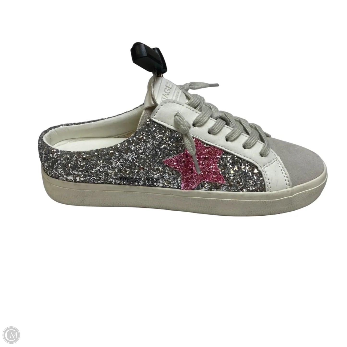 Shoes Sneakers By Vintage Havana In Silver & White, Size: 8.5