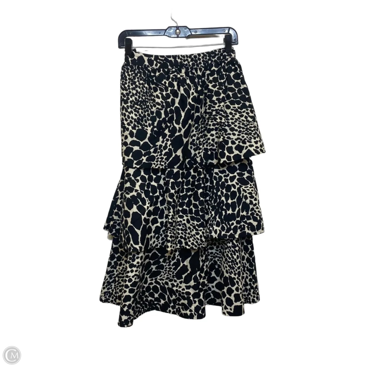 Skirt Maxi By Who What Wear In Black & Cream, Size: Xs