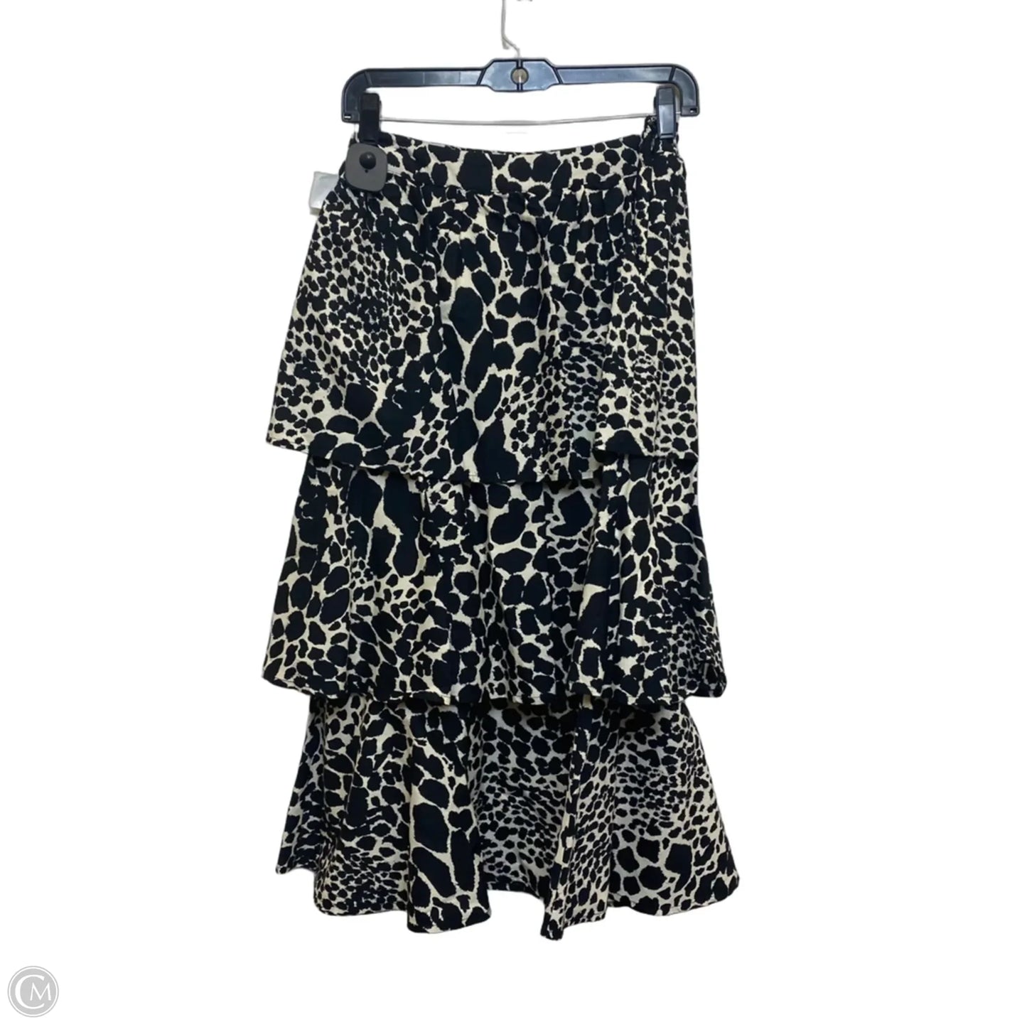 Skirt Maxi By Who What Wear In Black & Cream, Size: Xs