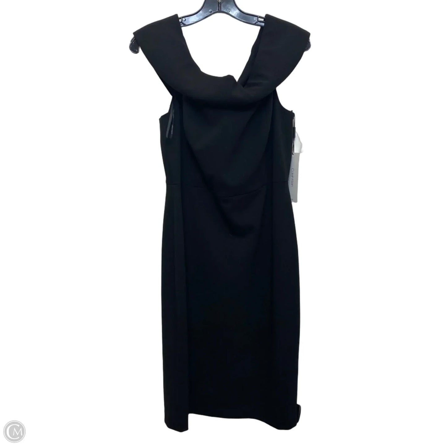 Dress Casual Midi By Calvin Klein In Black, Size: L