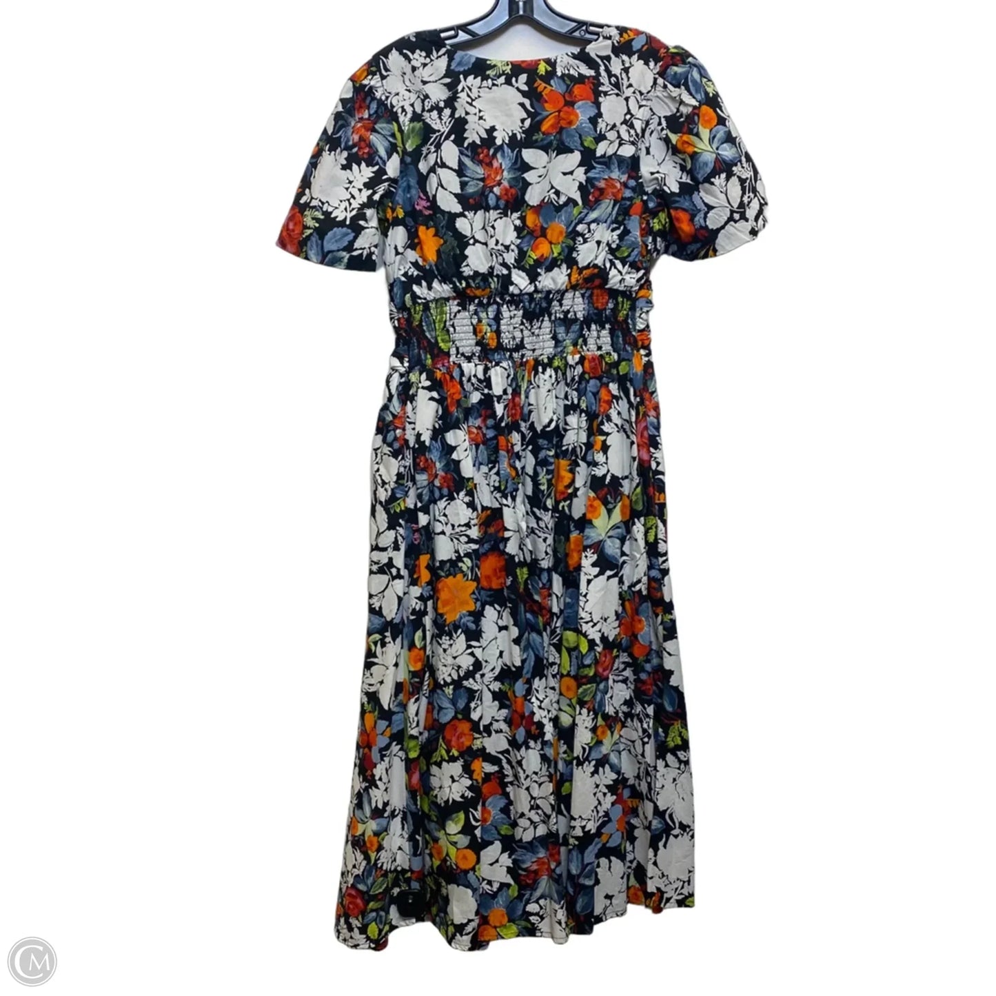 Dress Casual Maxi By Anthropologie In Black & Orange, Size: Mp