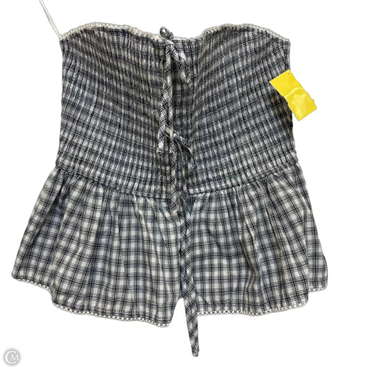 Top Sleeveless By Cotton Candy In Black & White, Size: M