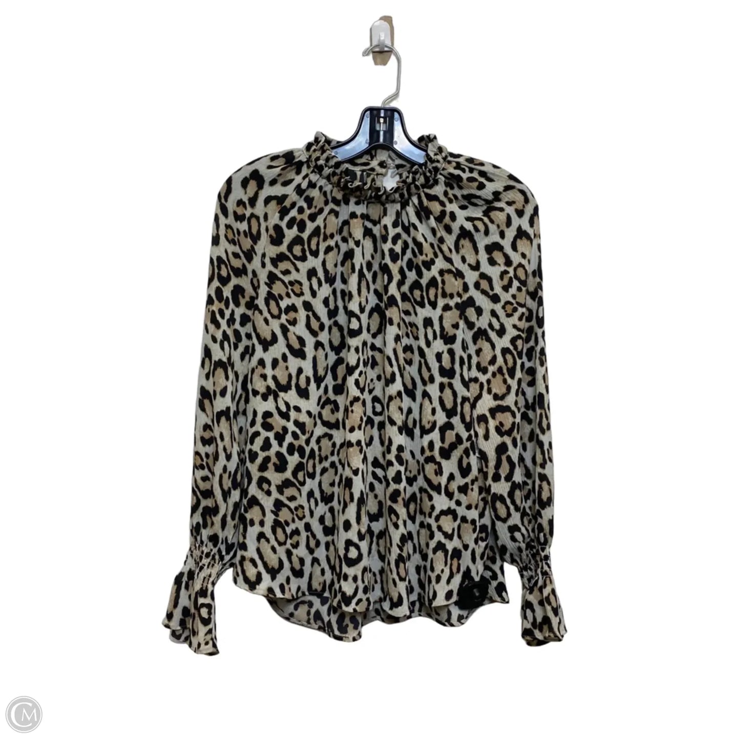 Top Long Sleeve By Loft In Animal Print, Size: M