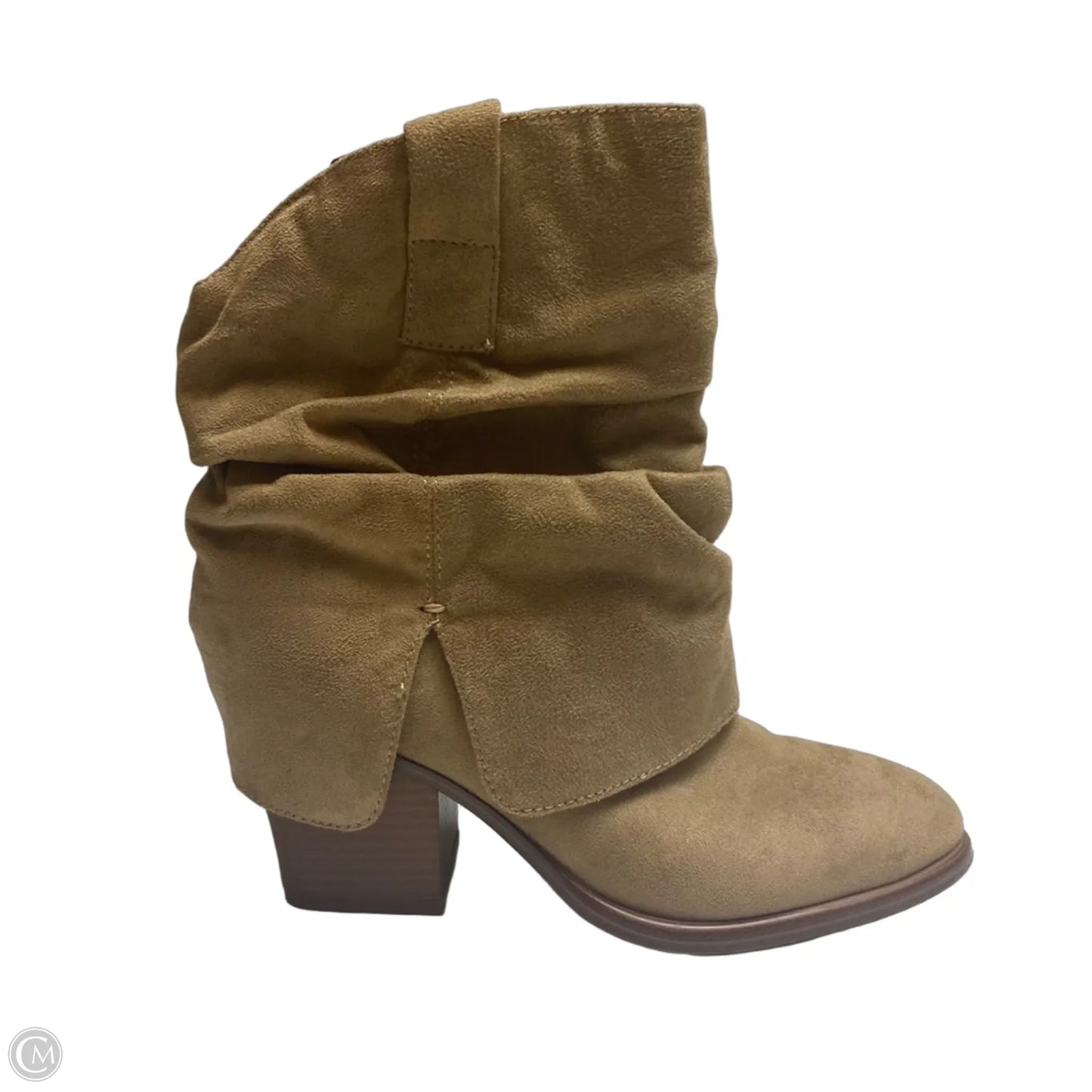 Boots Ankle Heels By Marc Fisher In Tan, Size: 7.5