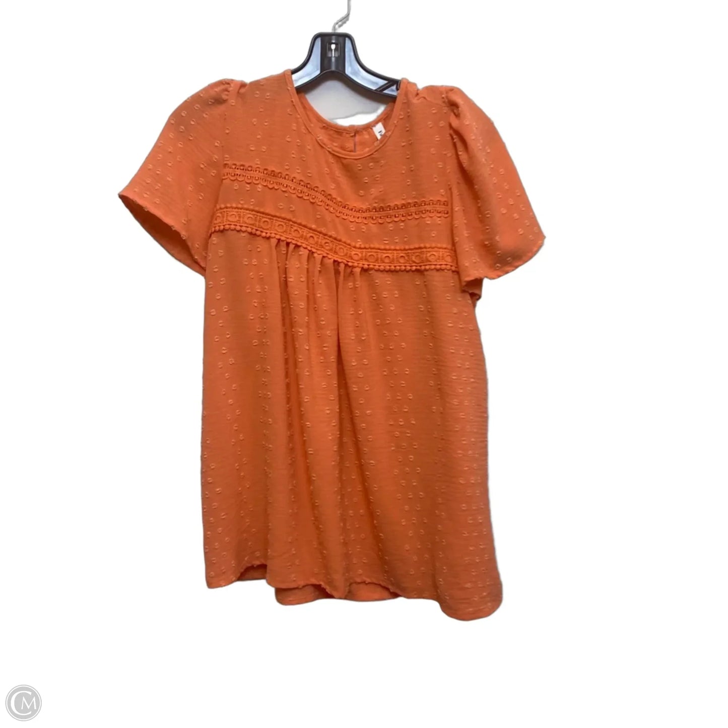 Top Short Sleeve By Falechay In Orange, Size: Xl