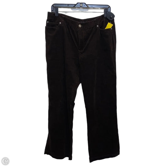 Pants Corduroy By Rafaella In Brown, Size: 12