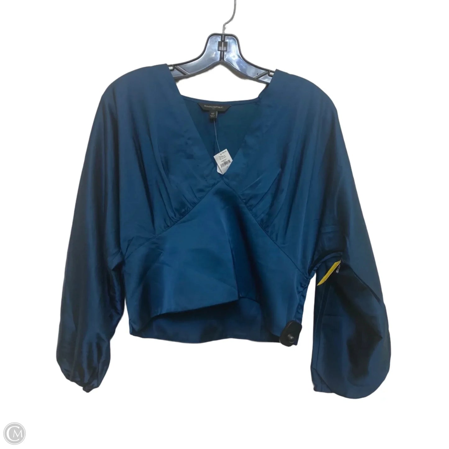 Top 3/4 Sleeve By Banana Republic In Green, Size: M
