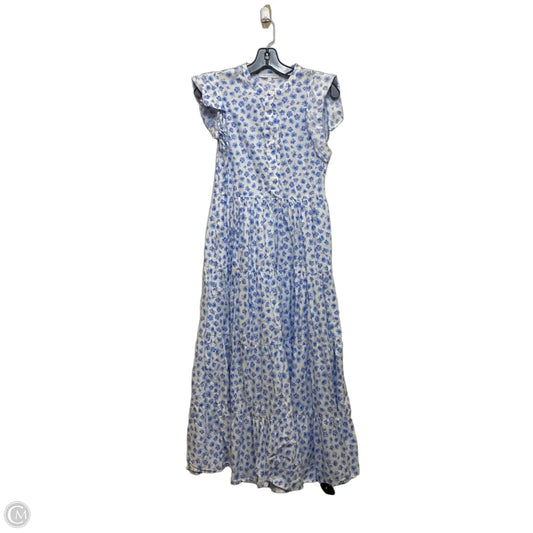 Dress Casual Maxi By Olivaceous In Blue & White, Size: S