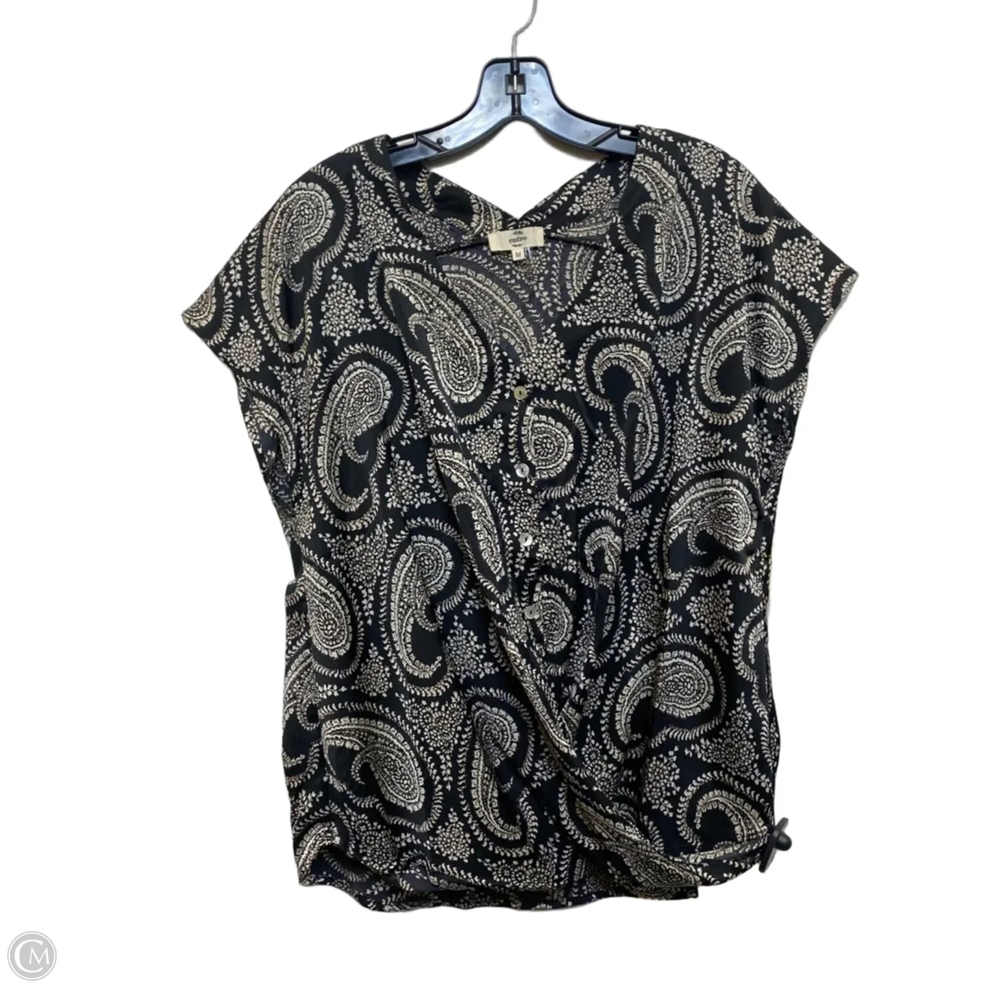 Top Sleeveless By Entro In Black & Cream, Size: Osfm