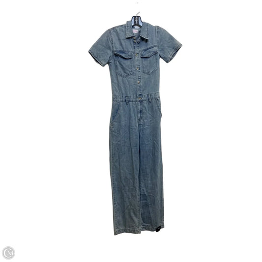 Jumpsuit By Pink Lily In Blue Denim, Size: Xs