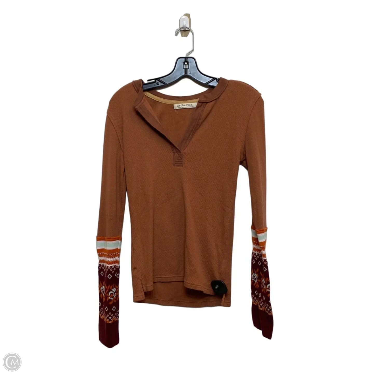 Top Long Sleeve By We The Free In Brown, Size: M