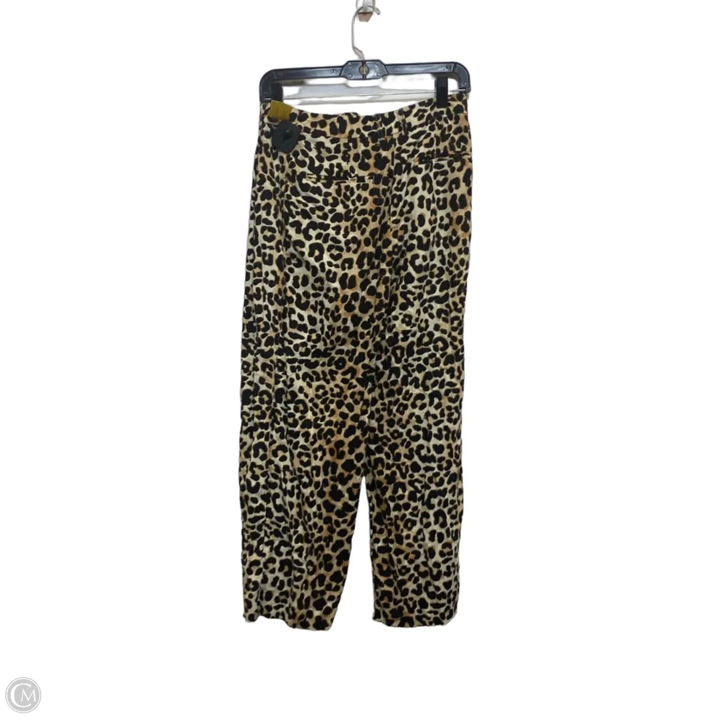 Pants Linen By Top Shop In Animal Print, Size: 4