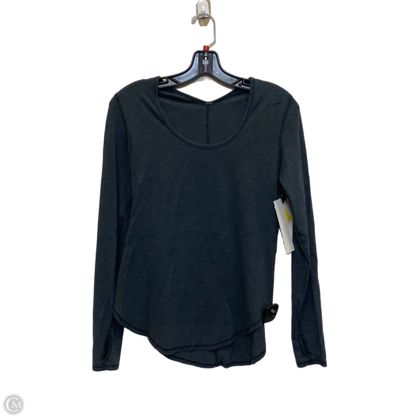 Athletic Top Long Sleeve Crewneck Designer By Lululemon In Grey, Size: Xl