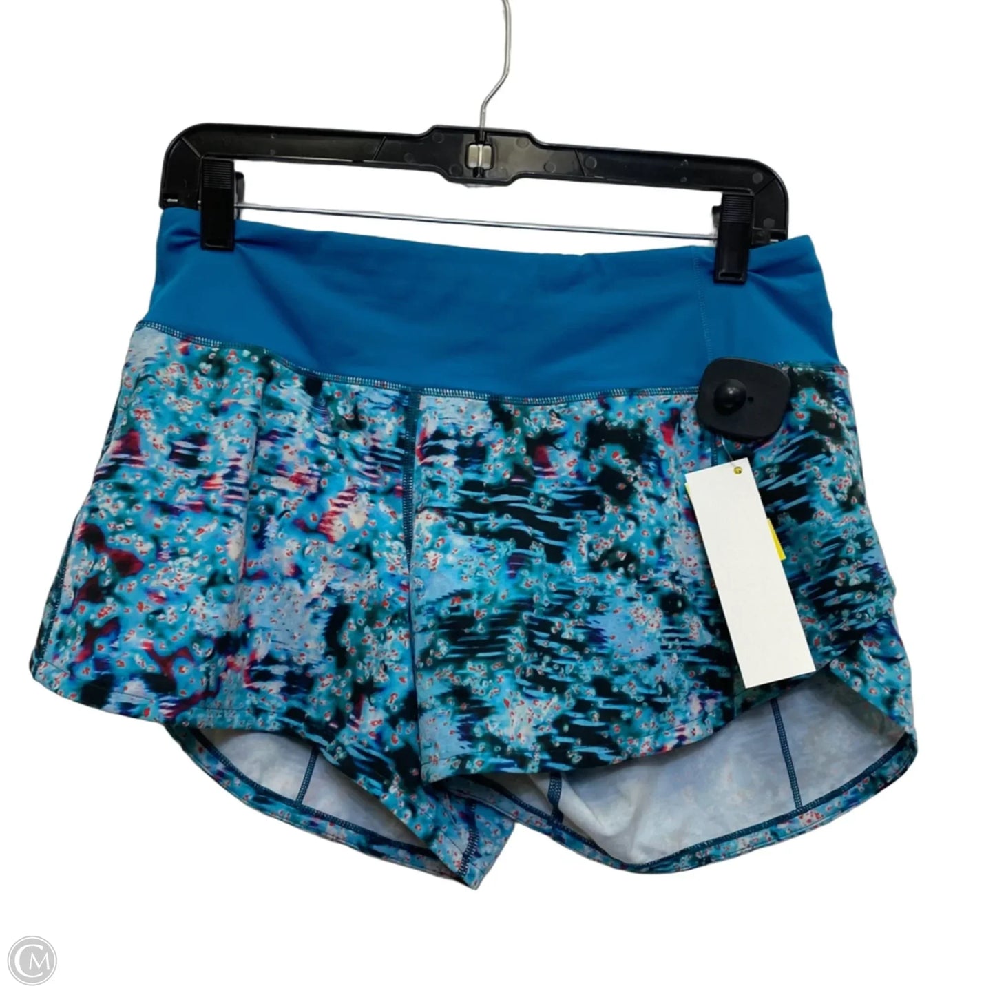 Athletic Shorts Designer By Lululemon In Green & Red, Size: S