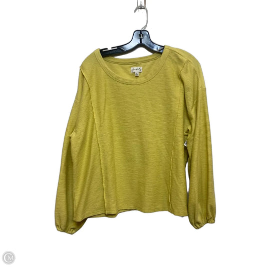 Top Long Sleeve By Wonderly In Green, Size: Xl