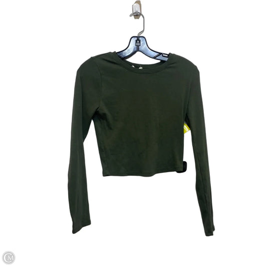 Top Long Sleeve By Bozzolo In Green, Size: L