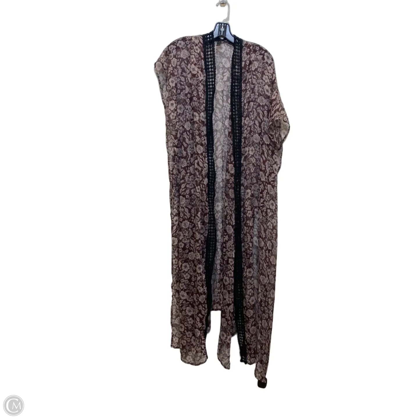 Kimono By Lane Bryant In Black & Purple, Size: Osfm