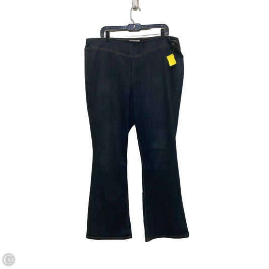 Jeans Straight By Jessica Simpson In Blue Denim, Size: 18
