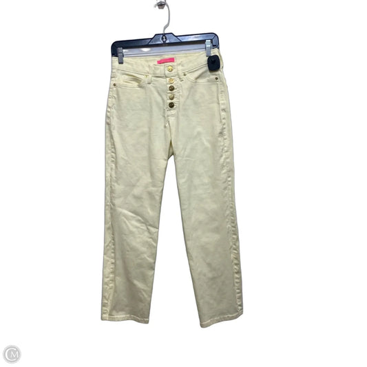 Jeans Designer By Lilly Pulitzer In Yellow Denim, Size: 4