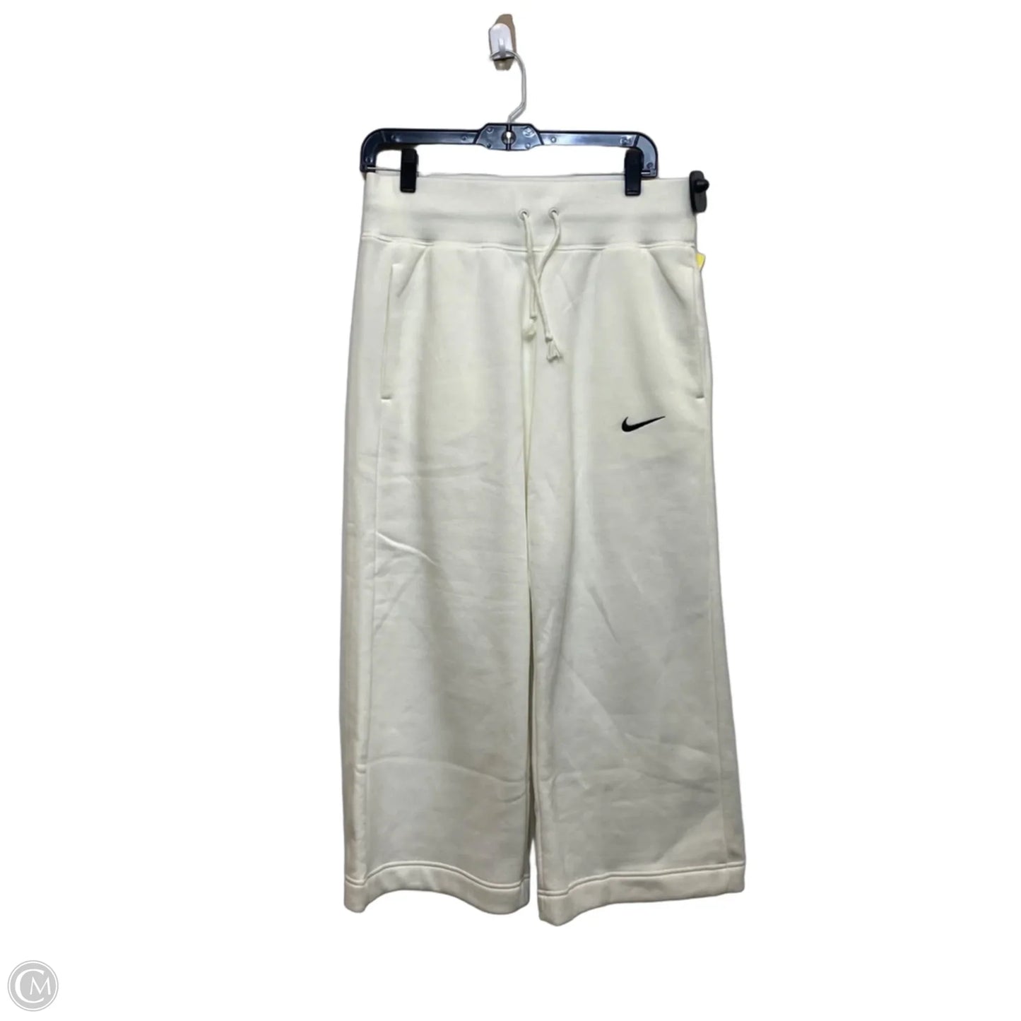 Athletic Pants By Nike Apparel In Cream, Size: M