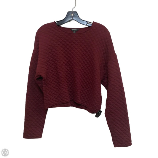 Top Long Sleeve By Banana Republic In Red, Size: S