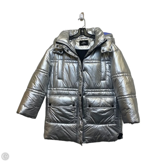 Coat Puffer & Quilted By Urban Outfitters In Silver, Size: S